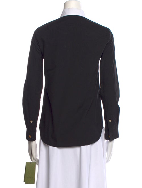 Gucci 2022 Long Sleeve Button-Up Top