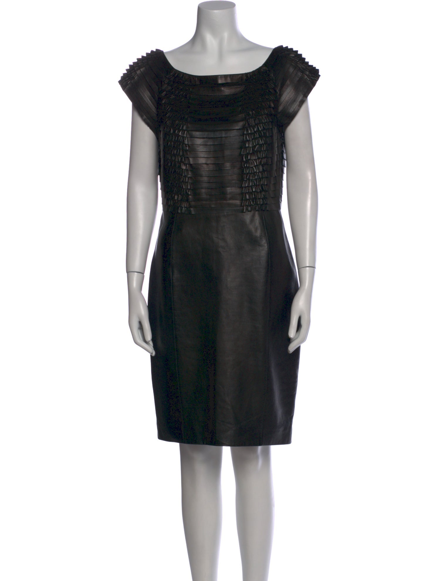 Gucci Leather Knee-Length Dress