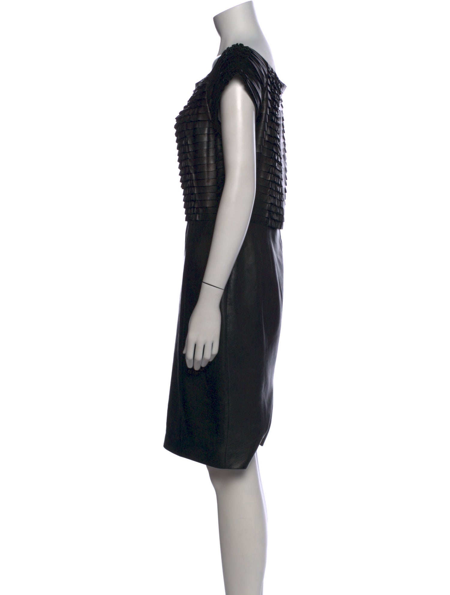 Gucci Leather Knee-Length Dress