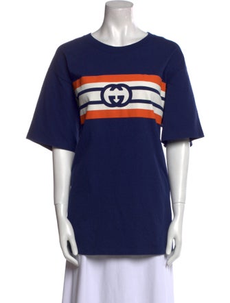 Gucci Graphic Print Crew Neck T-Shirt