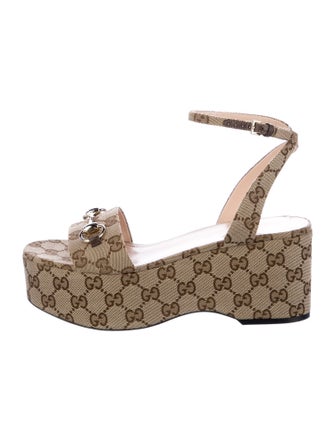 Gucci GG Canvas Canvas Sandals
