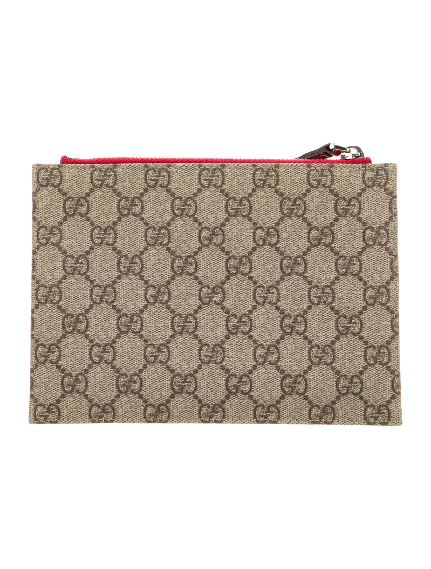 Gucci GG Supreme Bow Wristlet