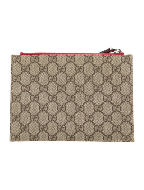 Gucci GG Supreme Bow Wristlet