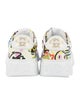 Gucci Graffiti Print Leather Sneakers