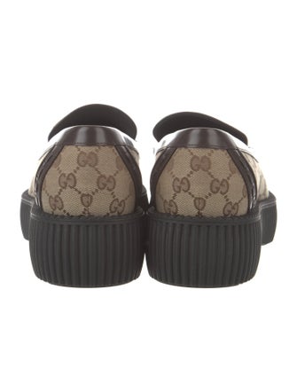 Gucci Horsebit Accent Canvas Espadrilles