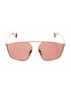 Gucci Interlocking G Logo Square Sunglasses