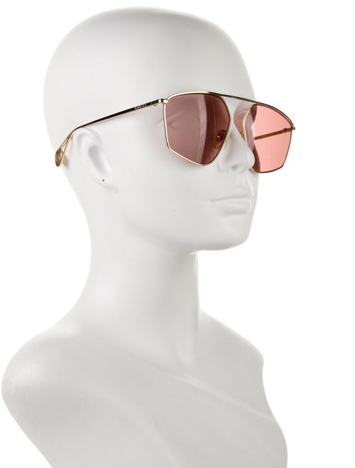 Gucci Interlocking G Logo Square Sunglasses