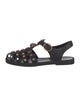 Gucci Double G Logo Rubber Gladiator Sandals