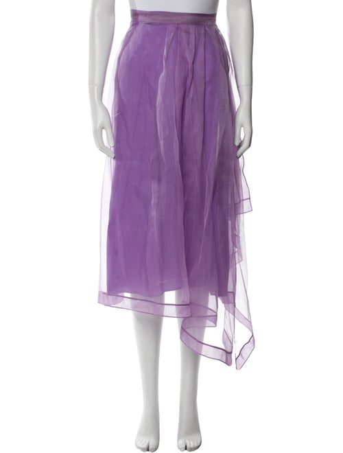 Gucci Silk Midi Length Skirt