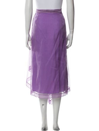 Gucci Silk Midi Length Skirt