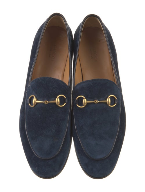 Gucci Horsebit Accent Suede Loafers