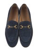 Gucci Horsebit Accent Suede Loafers