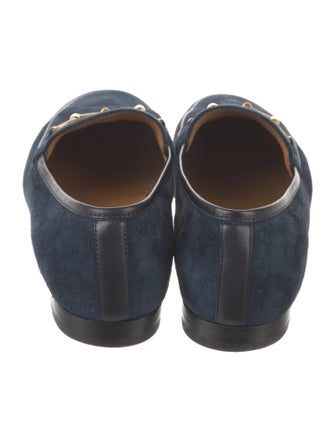 Gucci Horsebit Accent Suede Loafers