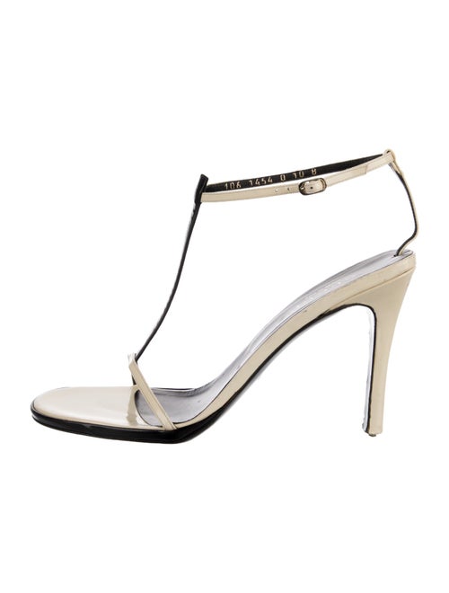 Gucci Patent Leather T-Strap Sandals