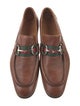Gucci Web Accent Leather Dress Loafers