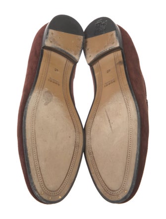 Gucci 1955 Horsebit Accent Suede Loafers