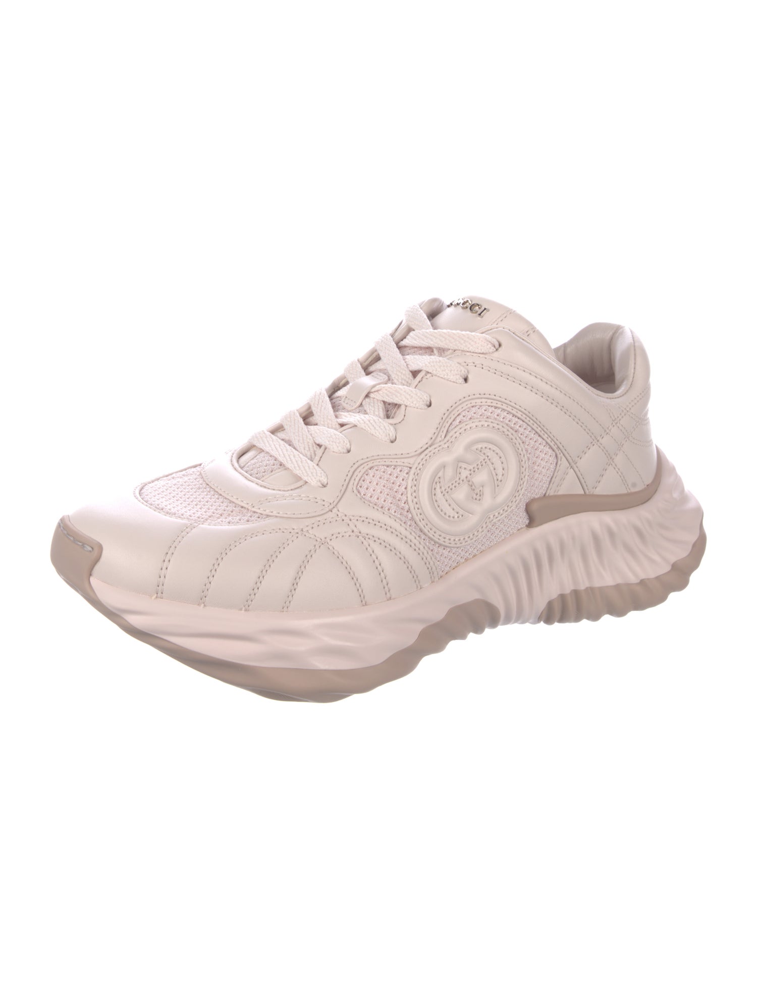 Gucci Interlocking G Logo Leather Sneakers