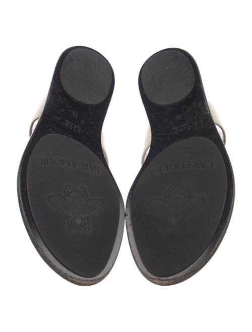 Gucci Double G Logo Leather Slides