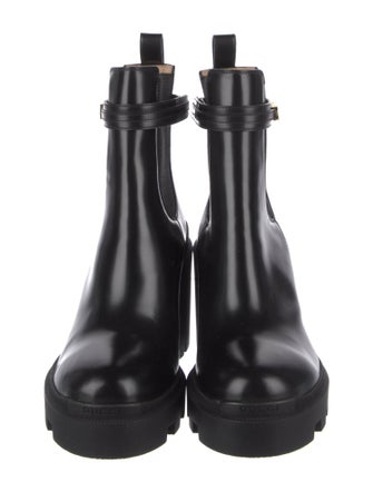 Gucci Double G Logo Leather Chelsea Boots