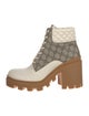 Gucci GG Supreme Lace-Up Boots