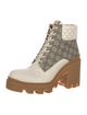 Gucci GG Supreme Lace-Up Boots