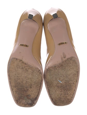 Gucci Horsebit Accent Patent Leather Pumps