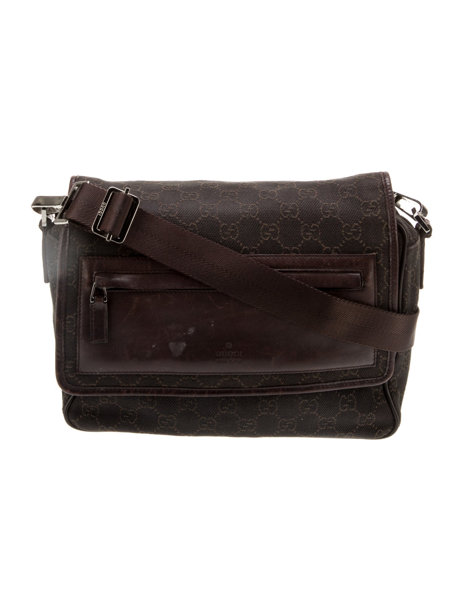 Gucci GG Denim Messenger Bag Vintage