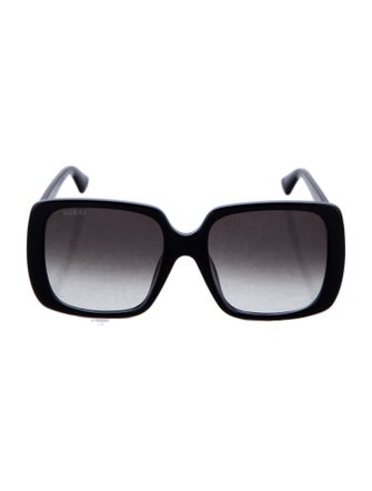 Gucci Interlocking G Logo Square Sunglasses