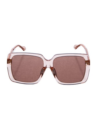 Gucci Interlocking G Logo Square Sunglasses