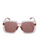 Gucci Interlocking G Logo Square Sunglasses