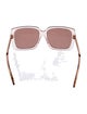 Gucci Interlocking G Logo Square Sunglasses