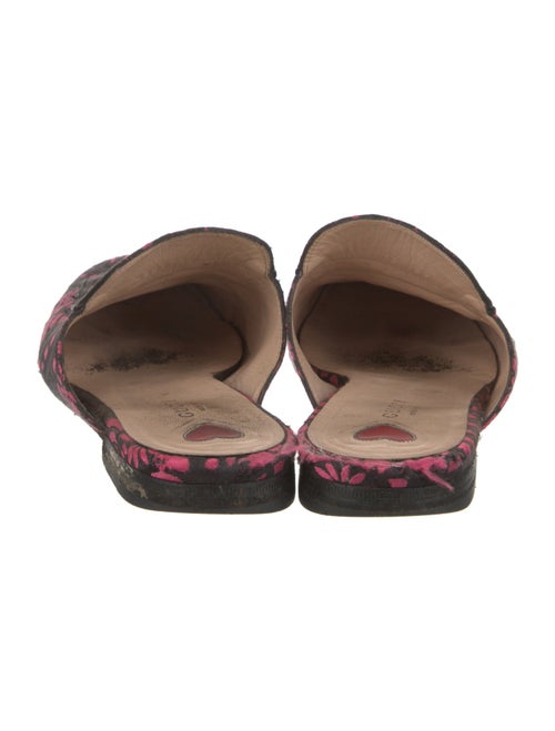 Gucci Horsebit Accent Printed Mules