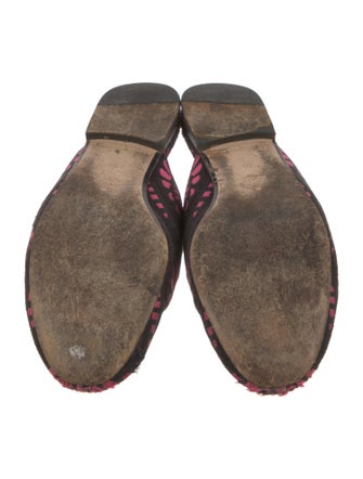 Gucci Horsebit Accent Printed Mules