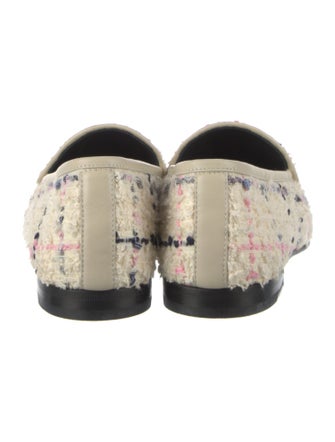 Gucci Horsebit Accent Tweed Loafers