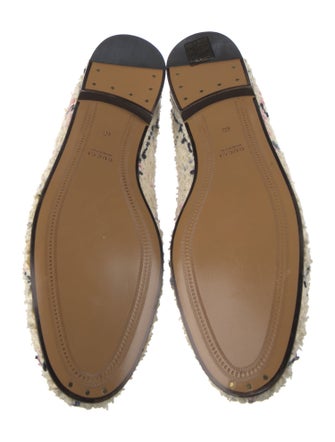 Gucci Horsebit Accent Tweed Loafers