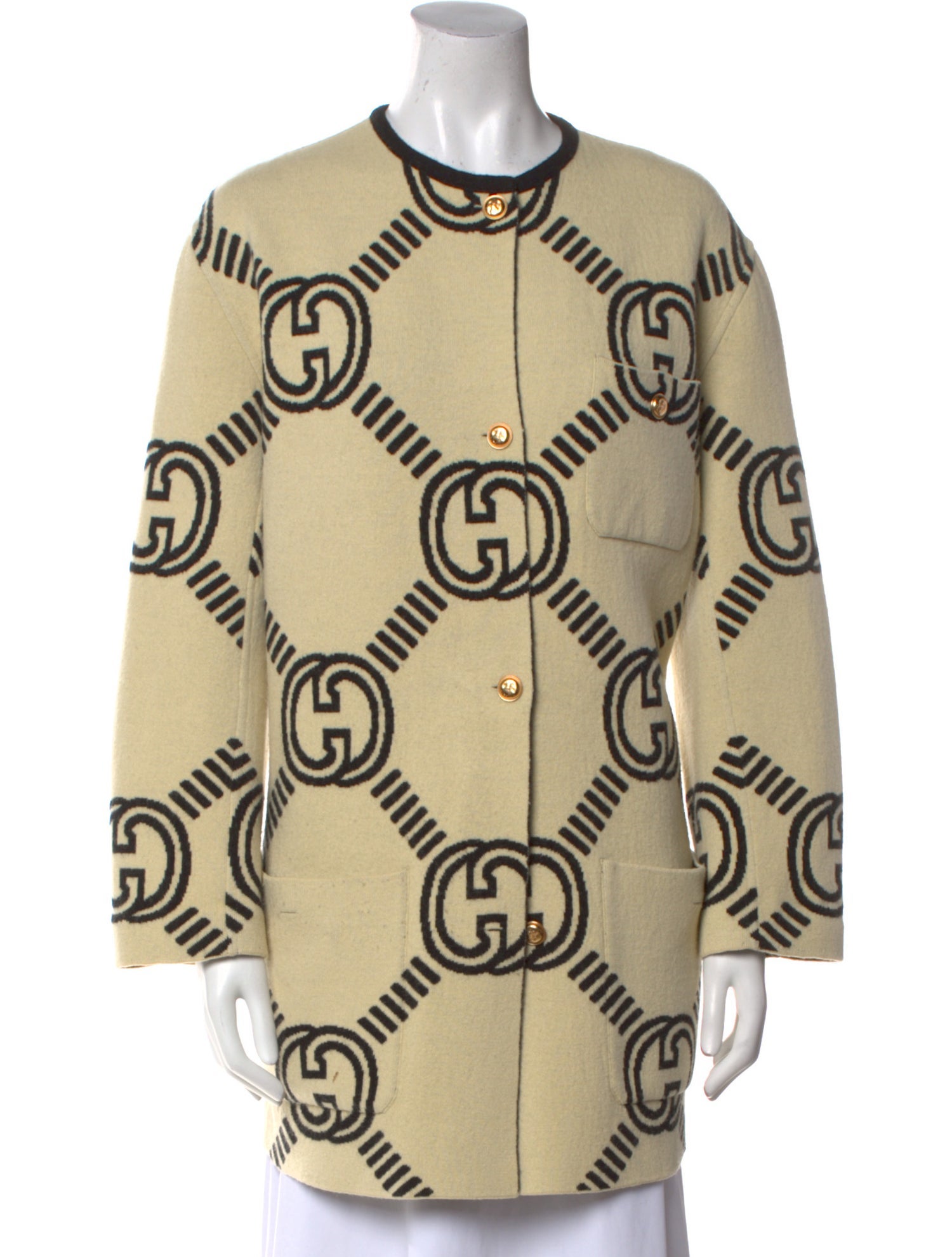 Gucci Wool Graphic Print Sweater