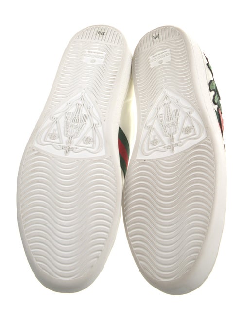 Gucci Web Accent Leather Sneakers
