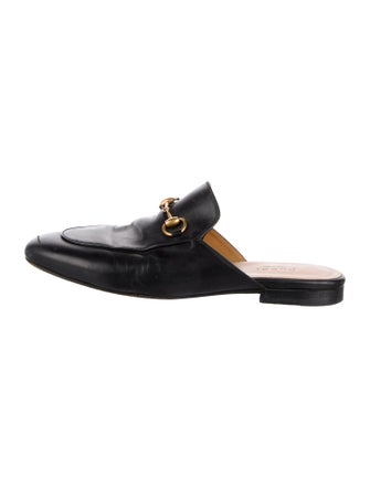 Gucci Horsebit Accent Leather Mules