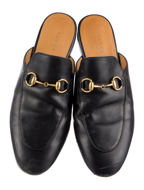 Gucci Horsebit Accent Leather Mules