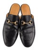 Gucci Horsebit Accent Leather Mules