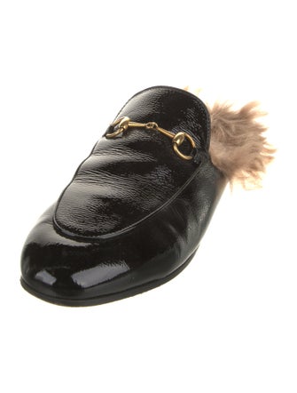 Gucci Horsebit Accent Patent Leather Mules