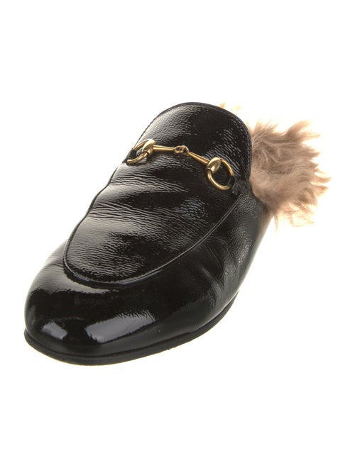 Gucci Horsebit Accent Patent Leather Mules