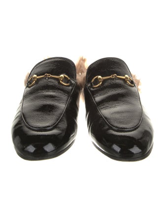 Gucci Horsebit Accent Patent Leather Mules