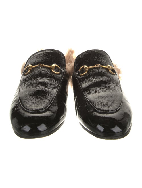 Gucci Horsebit Accent Patent Leather Mules