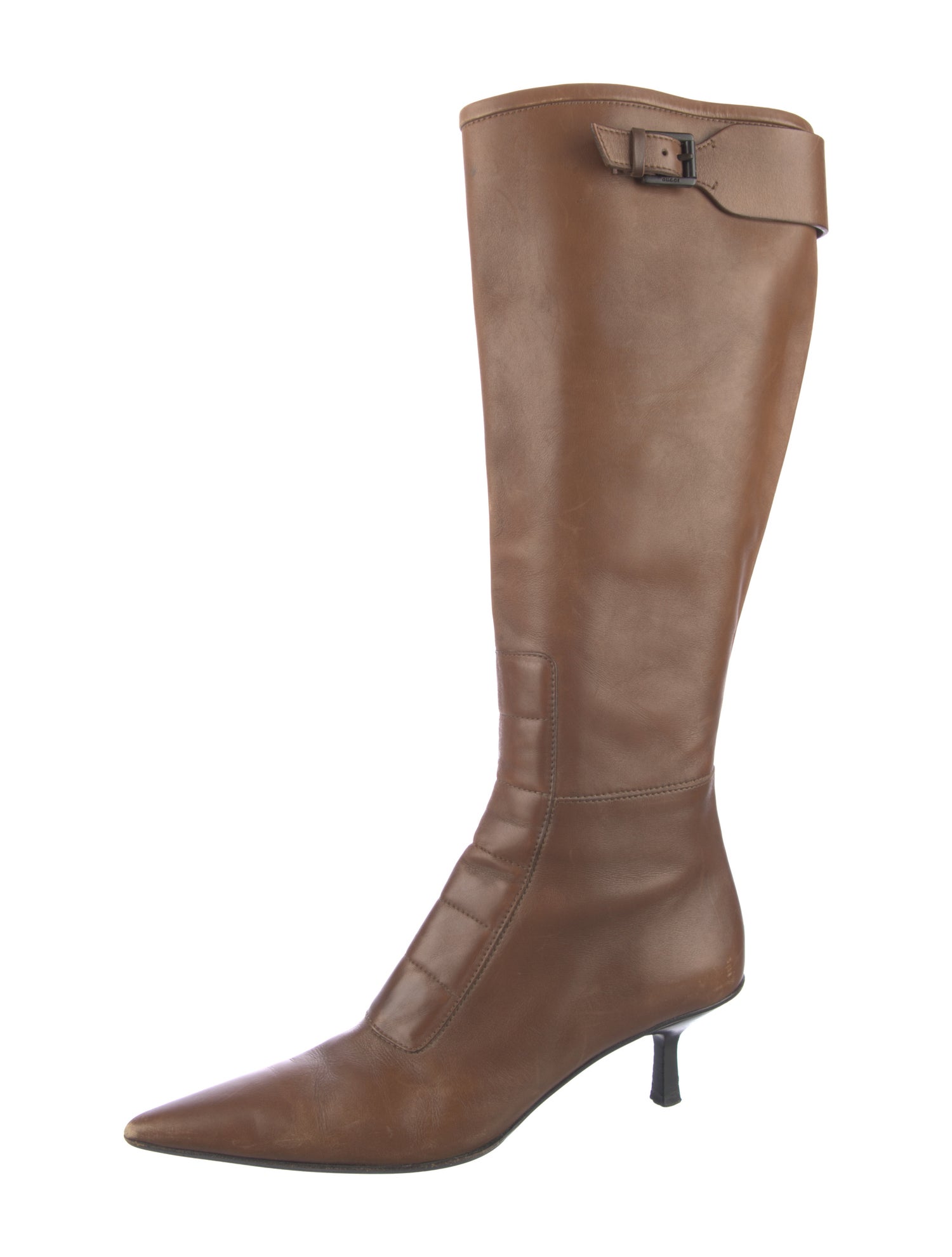 Gucci Leather Riding Boots