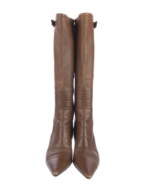 Gucci Leather Riding Boots