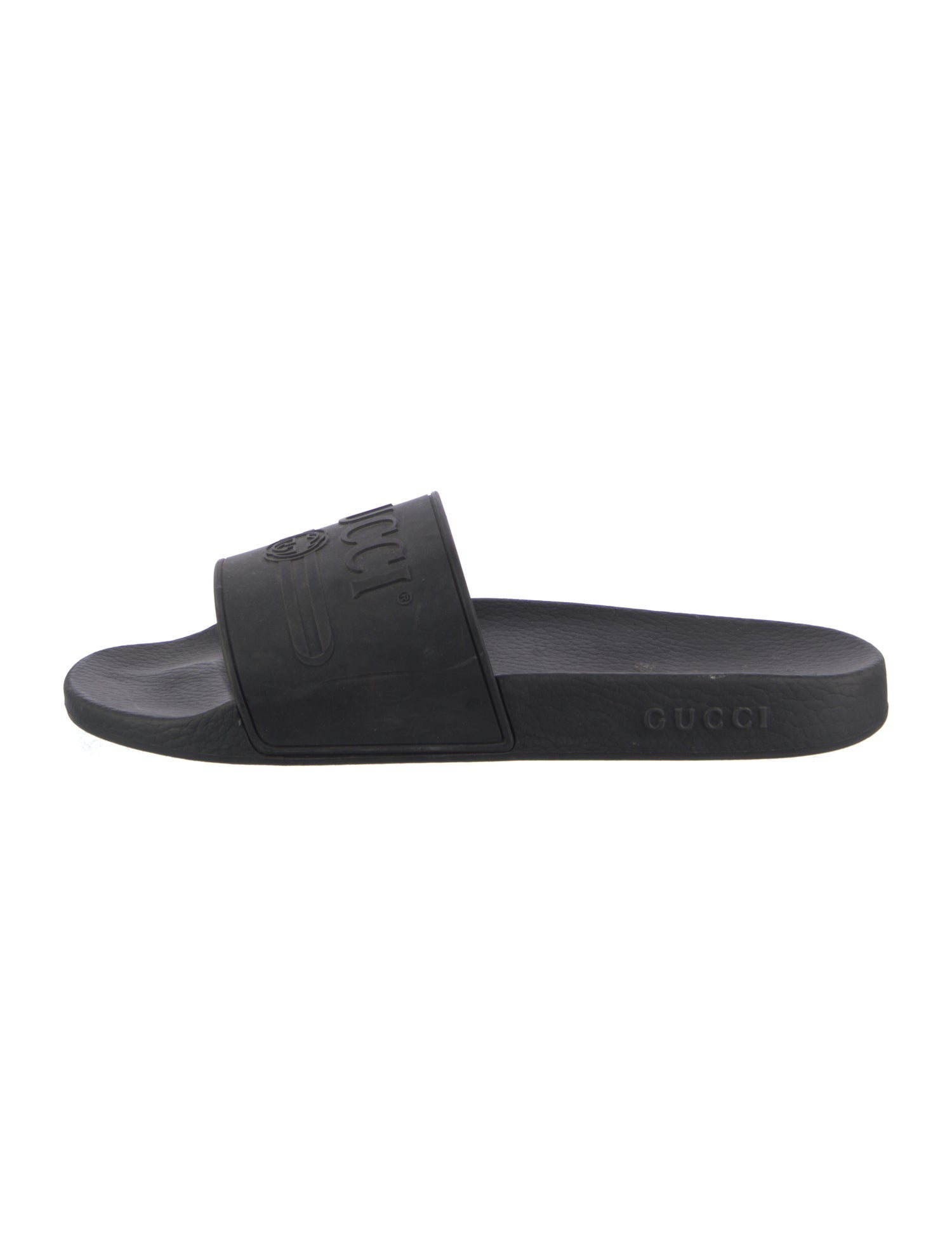 Gucci Interlocking G Logo Rubber Slides