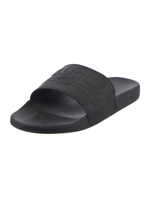 Gucci Interlocking G Logo Rubber Slides