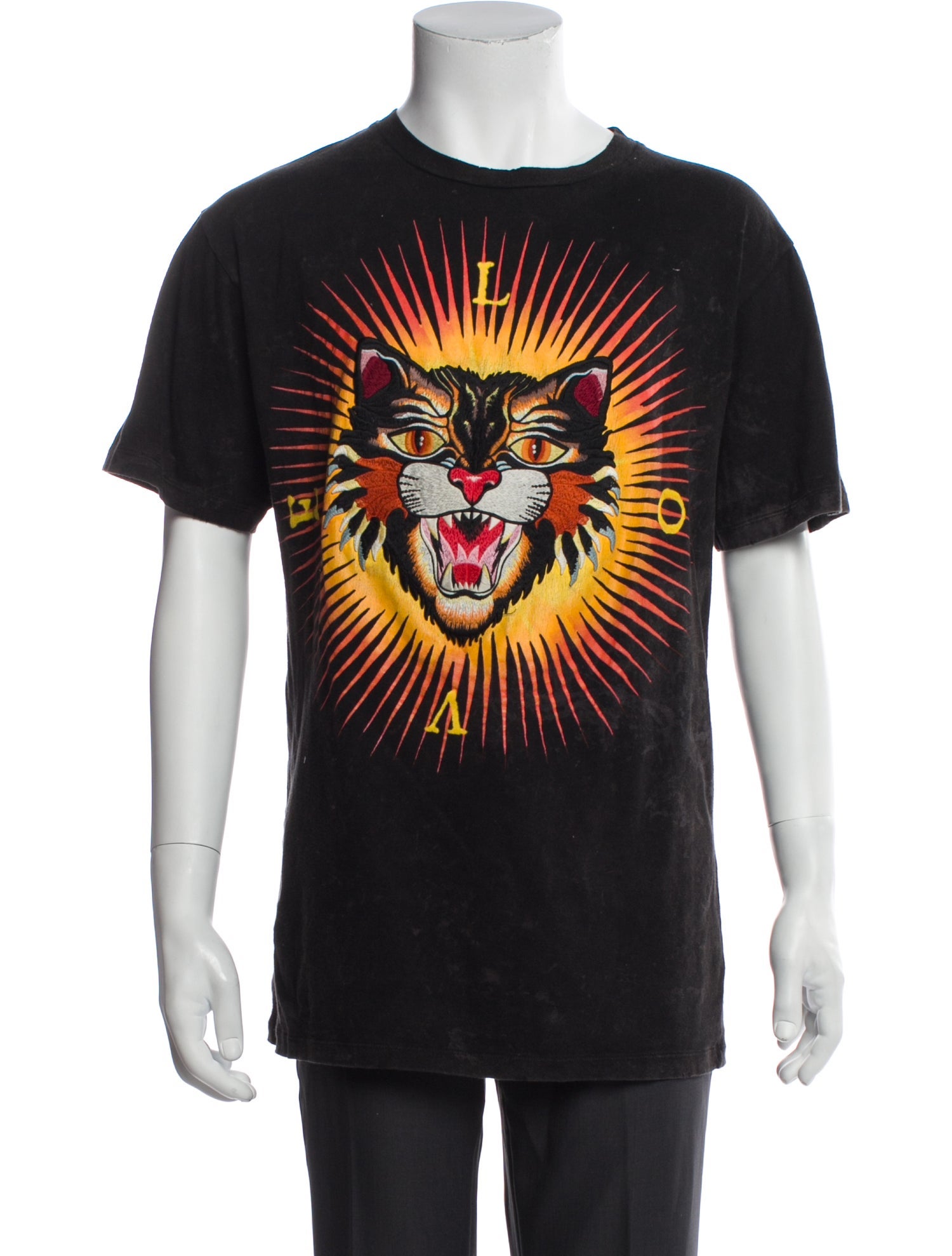 Gucci 2017 Tiger Head Accent T-Shirt