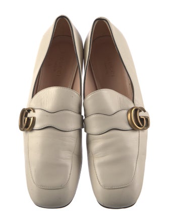 Gucci Double G Logo Leather Loafers
